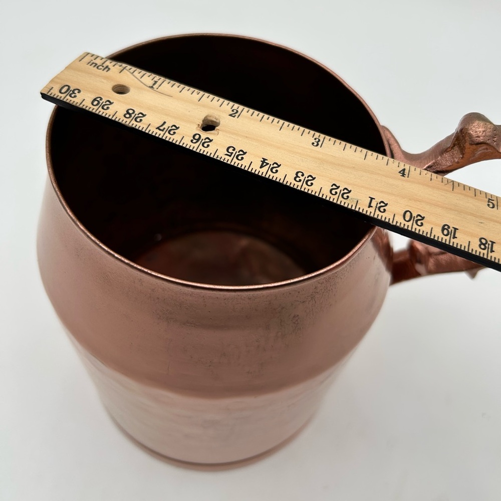 Copper Pitcher with Handle - Picture 9 of 9